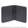 Elan RFID Blocking Wallet ECW-9705 Vertical Bifold Zipper Coin Wallet