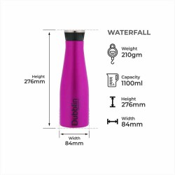 Dubblin Waterfall 1100 Water Bottle Purple
