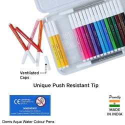 Doms Aqua Water Colour Pen 24 shades