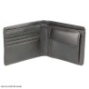 Elan EX-4203 BL Bifold Coin Pouch Wallet Black