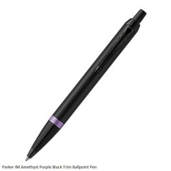 Parker IM Amethyst Purple Black Trim Ballpoint Pen