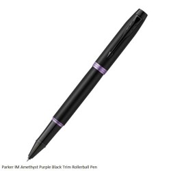 Parker IM Amethyst Purple Black Trim Rollerball Pen