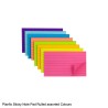 Planfix Sticky Note Pad Assorted Colours Rulled 4x6