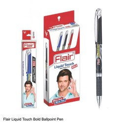 Flair Liquid Touch Bold Ballpoint Pen Black Colour Ink