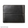 Elan EX-4207 BL Coin Pouch Flap Wallet Black