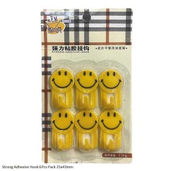 Smiley Plastic Hook 6Pcs Pack