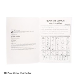 Read and Colour Word Families - Novel Educational Worksheets Age 5 and Above
