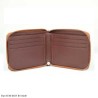 Elan ECW-6107 Full Zip Wallet in Black, Blue and Brown