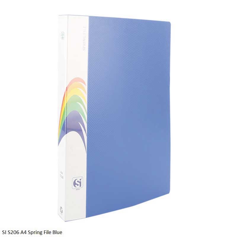 SI S206 A4 Spring File Blue