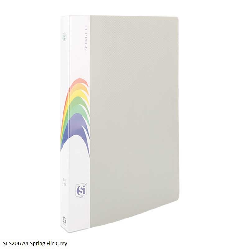 SI S206 A4 Spring File Grey