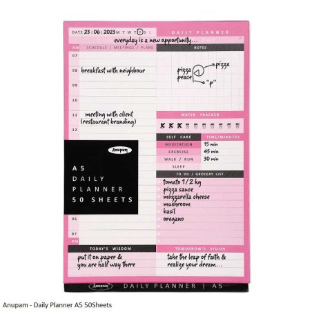 Anupam - Daily Planner A5 50Sheets