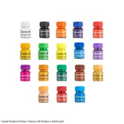 Camel Student Poster Colours 18 Shades x 10ml each