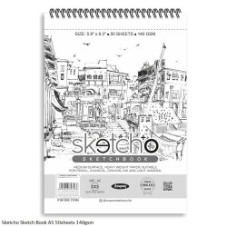 Sketch-O Sketch Book 140gsm A5 50Sheets by Anupam