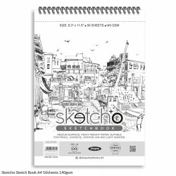 Sketch-O Sketch Book 140gsm A4 50Sheets by Anupam
