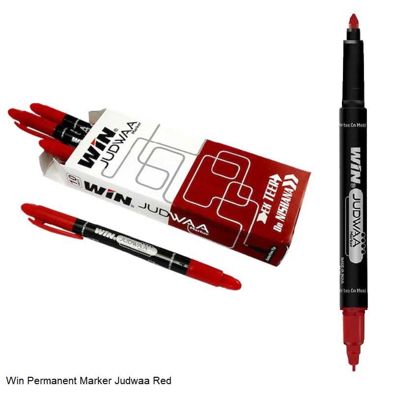 Win Judwaa Marker Twin Tip Bold and Fine in Red