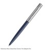 Waterman Allure Deluxe Blue Chrome Trim Ballpoint Pen