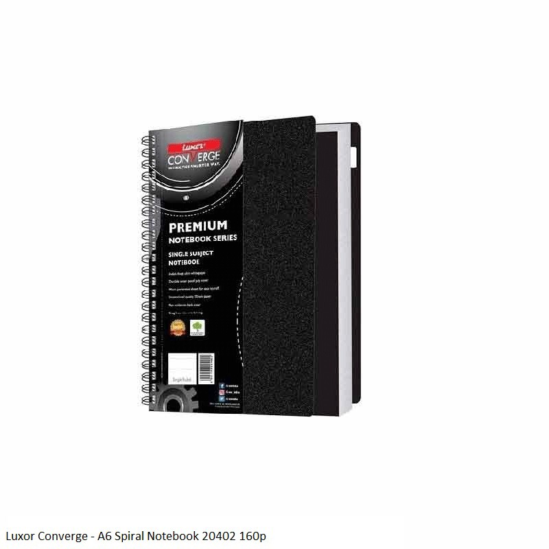 Luxor Converge - A6 Spiral Notebook 20402 160pages