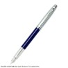 Sheaffer 100 9308 Blue and Chrome with Chrome Trim Fountain Pen