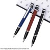 Pen M157 Happy Matte Finish Black Blue and Red Body with Chrome Trim Ball Pen