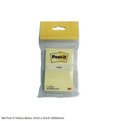 3M Post-it Yellow Notes 100Sheets Sizes 2x3