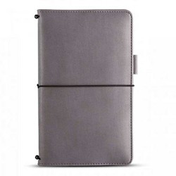 Pennline Journal Quikrite ChrG Edition Two Tone Brushed Twill Grey with 4000mAh Powerbank - More than just a Notebook