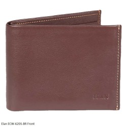 Elan ECW-6201-BR - RFID Brown Slim Wallet