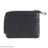 Elan ECCH-9271 Zipper Card Holder in Black, Blue and Brown