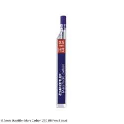 0.5mm Staedtler Mars Micro Carbon 250 HB 12 Pencil Lead Black