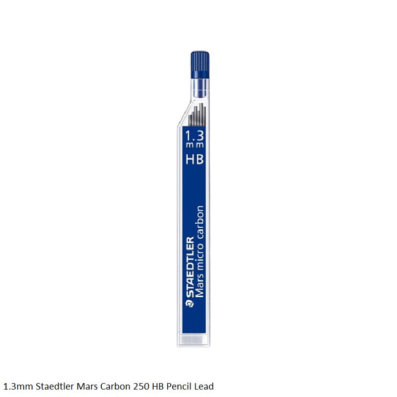 1.3mm Staedtler Mars Micro Carbon 250 HB 12 Pencil Lead Black