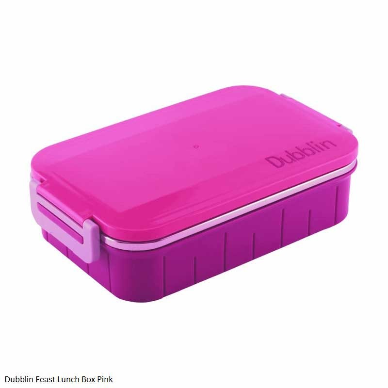 Dubblin Feast Lunch Box Pink Dubblin Feast Lunch Box Pink