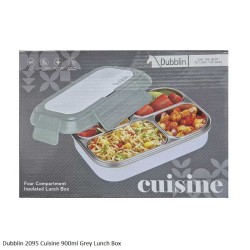 Dubblin Cuisine Lunch Box Grey