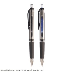 Uni-ball Gel Impact UMN-152 RT Gel Pen Ink Blue and Black