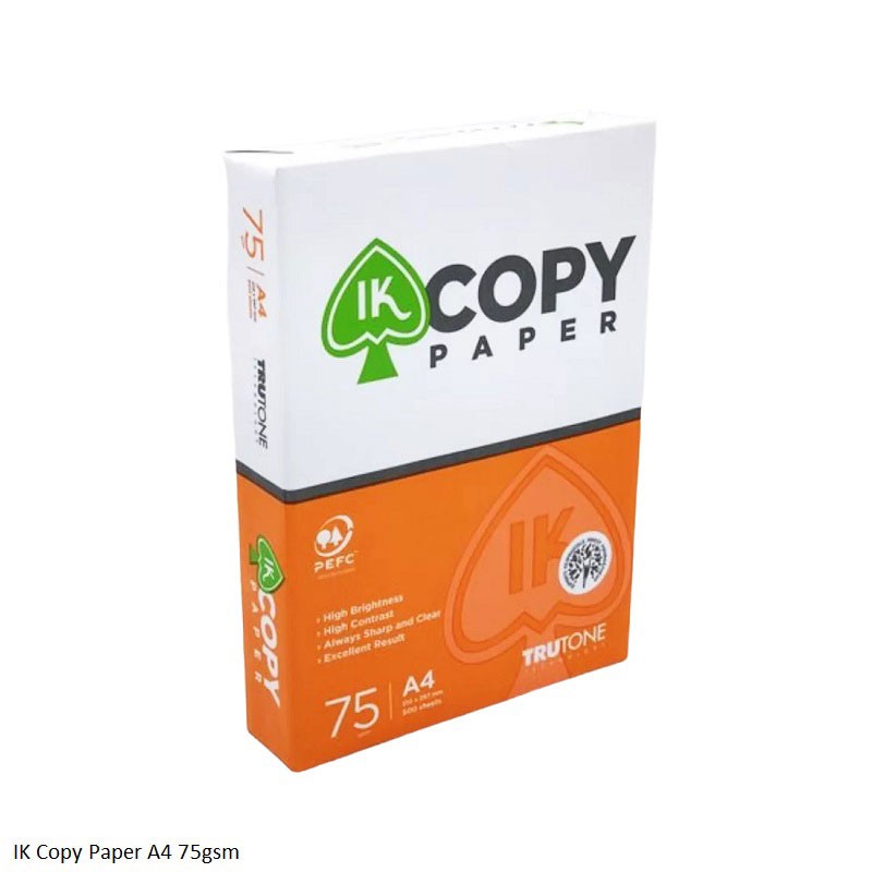 Ik Copy Paper 75gsm Size A4