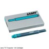 Lamy T10 Ink Cartridges Turquoise Pack of 5