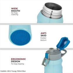 Dubblin Young 700 Water Bottle Blue