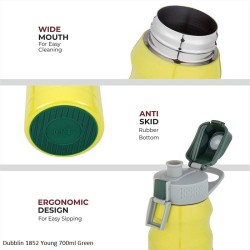 Dubblin Young 700 Water Bottle Green