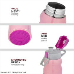 Dubblin Young 700 Water Bottle Pink