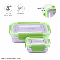 Dubblin Dine Out Junior Lunch Box Green