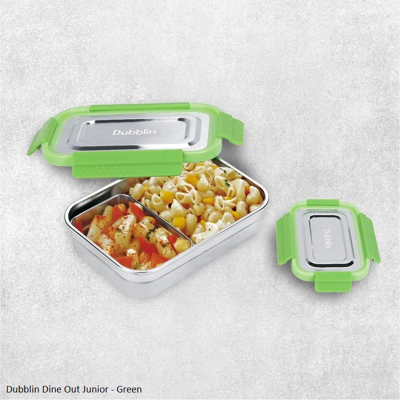 Dubblin Dine Out Junior Lunch Box Green Dubblin Dine Out Junior Lunch Box Green