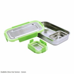Dubblin Dine Out Junior Lunch Box Senior Green 1000ml
