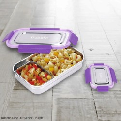 Dubblin Dine Out Junior Lunch Box Senior Purple 1000ml