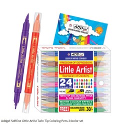 Addgel Softline Little Artist Twin Tip Coloring Pens 24color Set