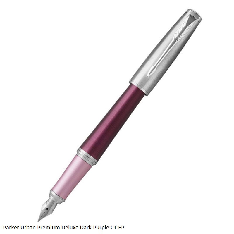 Parker Urban Premium Deluxe Dark Purple Chrome Trim Fountain Pen