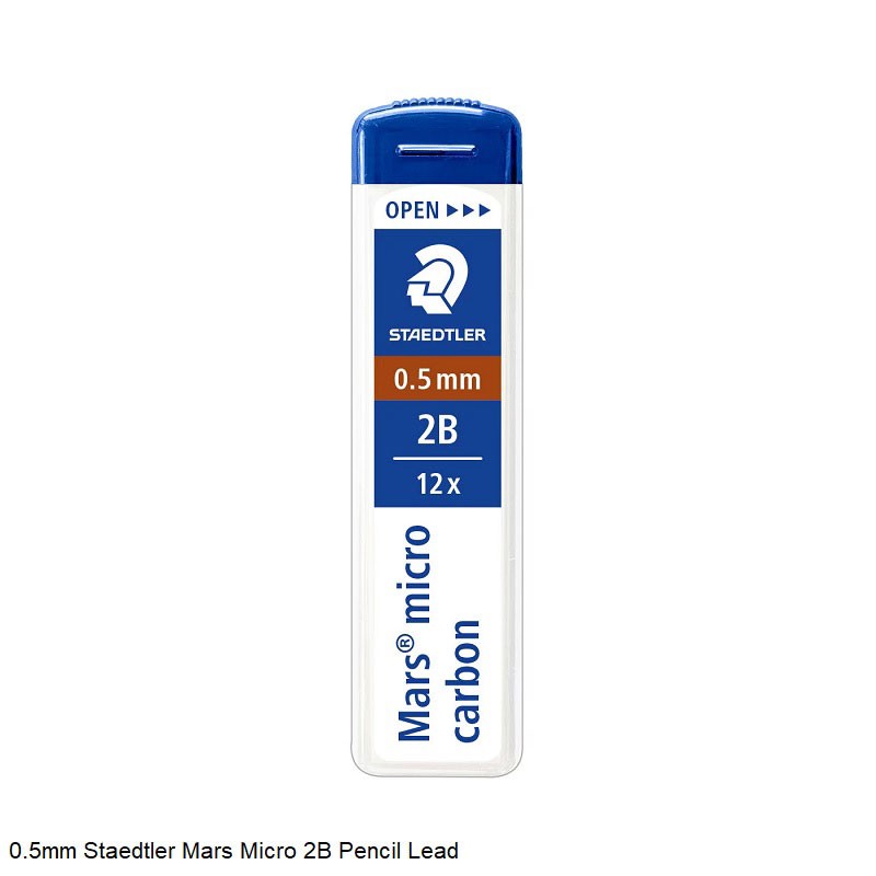 0.5mm Staedtler Mars Micro Carbon 2B Pencil Lead