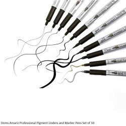 Doms Amariz - Professional Pigment Liners and Marker Pens Set of 10