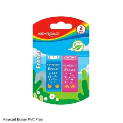 Keyroad Erser KR972351 2pc Pack in assorted colours