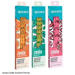 Apsara Zesta Scented Pencils Eraser Attached and Pencil Cap Included,