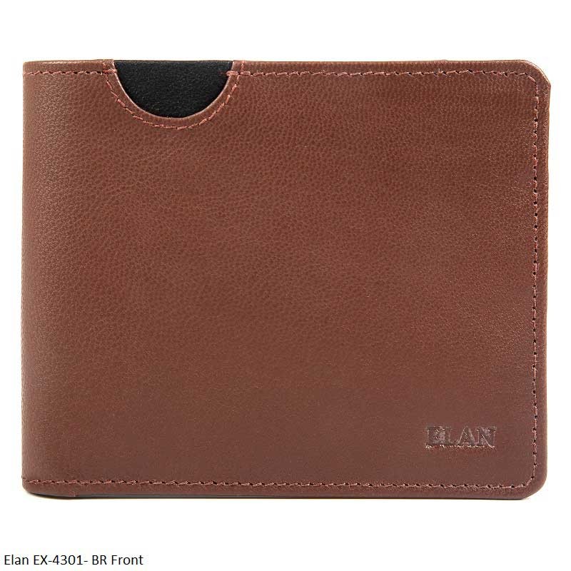 Elan EX-4301-BR Brown - Aesir Money Clip Wallet