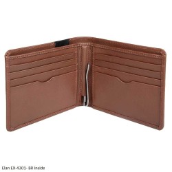 Elan EX-4301-BR Brown - Aesir Money Clip Wallet