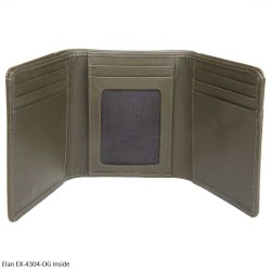 Elan Ex-4304-OG Olive Green - Njal Trifold Wallet